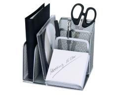 Wedo 065554 - Organizador de mesa para bolígrafos y otros elementos de oficina (malla, 15,8 x 14,5 x 13,5 cm, varios compartimentos)