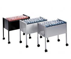 Durable File Trolley - Soporte para archivadores, plateado
