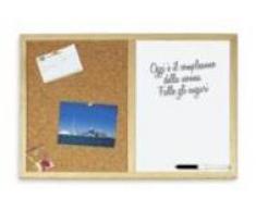 Lebez - Pizarra combinada (corcho y pizarra blanca, 40 x 60 cm)