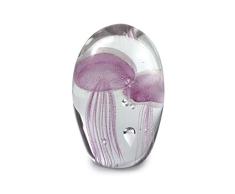 SIGRIS Decor and Go Pisapapeles de Cristal Pisapapel Medusas Rosa Original de Talla única Decoración del Hogar Casa Oficina