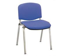 Silla Express Silla Confidente con Tapas, Acero, Azul, 55x53x79 cm