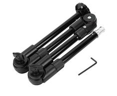 Brazo mágico de cuatro secciones,Brazo mágico articulado ajustable de cuatro secciones ajustable Soporte de extensión de la cámara Accesorio Soporte Soporte Clip para teléfono/Luz de flash/Cámara SLR