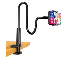 UTECH Soporte para telefono movil y Tablet, Soporte Cuello de Cisne, Soporte Brazo Perezoso, Universal, Flexible, Brazo Largo, Soporte para iPhone y Smartphone
