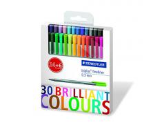 Staedtler - Estuche de 30 rotuladores de colores (334C30P)