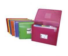 Grafoplás 02963020－Carpeta separadora con fuelle, tamaño folio, color verde