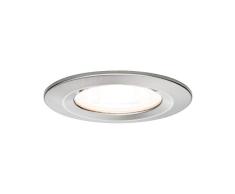 Paulmann 93599 Luminaria LED Nova, Redondo, Techo 3x7 W, lÃ¡mpara empotrable GU10, Foco, Acero, Regulable IP44 Resistente a Salpicaduras de Agua, 21 W, Hierro mateado