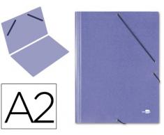 CARPETA PLANOS LIDERPAPEL A2 CARTON GOFRADO N 12 AZUL