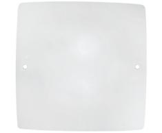 Ideal Lux 044279 iluminación de pared - Lámpara (oficina, Transparente, E27, Color blanco, 230 V, Corriente alterna)