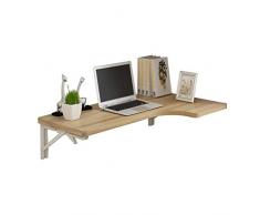Mesa Plegable Plegable de Pared de Hojas abatibles Escritorio de computadora de Esquina Mesa en Forma de L para Espacios pequeños, Adecuada para Sala de Estar Librería