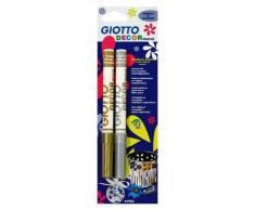 Giotto 014500 - Rotuladores (2 unidades), color dorado y plateado