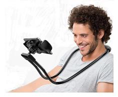 Glodenbridge - Soporte flexible para teléfono móvil para colgar del cuello, soporte para alargar el brazo, para dispositivos móviles de 3,5 a 6,5 pulgadas
