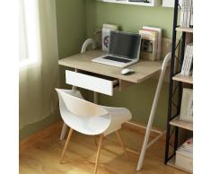 hjh OFFICE 673996 Mesa de ordenador EASY FLOW nogal / blanco
