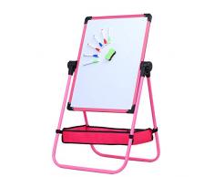 360 ° Rotación Magnética T-Stand Pizarra Altura Ajustable De 26 Pulgadas-44inch Pizarra/Pizarra De Doble Cara Permanente Niños Rotafolio Caballete Blue