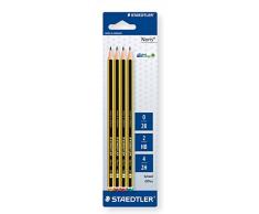 Staedtler 120-S BK4D Noris - Lote de 3 lápices surtidos(2B-HB-2H, 3 unidades)