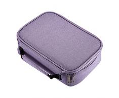 AMGOMH Estuches, 72 ranuras portalápices Caja de lápiz de Estudiantes Organizador Estuche Escolar de caso lapices de colores lápiz bolsa de arte dibujo Estuches Escolares Pencil Case (Púrpura)