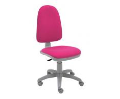 La Silla de Claudia - Silla de Escritorio giratoria Torino Gris ergonómica para Oficina y hogar con Contacto Permanente (Rosa Fucsia)