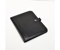 Arpan - Carpeta para conferencias A4 Carpeta Con Bloc de notas y calculadora, color negro