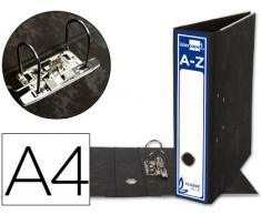 Archivador de palanca liderpapel a4 classic blue carton entrecolado sin rado lomo 80mm negro compresor metalico