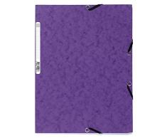 Exacompta 55508E - Carpeta con goma, A4, color morado