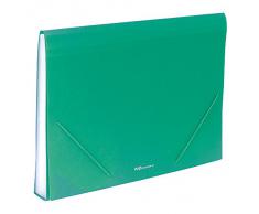 Plus Office A4-12 - Carpeta clasificadora, 12 separadores, A4, color verde