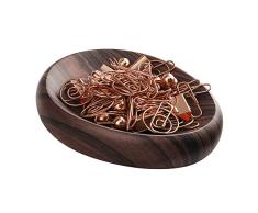 MoKo Soporte de Porta Clips Magnético, Caja Almancenamiento de Alfiler/Broches y Otros Accesorios Magnéticos para Organizador de Escritorio, Decoración de Escritorio - Marrón Oscuro
