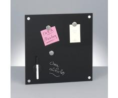 Zeller 11602 Tablero de Notas, Negro, 40x40x3 cm