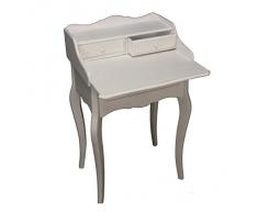 PAME 41461 - Escritorio de madera decapé, 85 x 50 x 36 cm