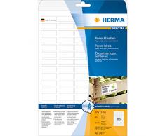 HERMA 10917 etiqueta de impresora - Etiquetas de impresora (Color blanco, Papel, Laser/Inyección de tinta, Etiqueta autoadhesiva, Permanent, Mate)