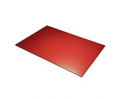 Eglooh - Mercurio - Protector Mesa Escritorio de Oficina en Cuero Rojo Ferrari cm 50x35 - Alfombrilla Raton xxl con Costuras Hechas a mano y Fondo Antideslizante - Hecho en Italia