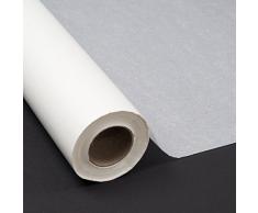 BOBINA PAPEL SEDA BLANCO 70CM X 100M