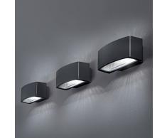 Ideal Lux ANDROMEDA AP1 E27 Antracita iluminación de pared - Lámpara (Cepillado, 1 bombilla(s), E27, IP55, Antracita)