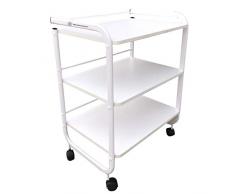 EDELWEISS BEAUTY Carrito estética Carro Oficina (60x43x82cm, Blanco)