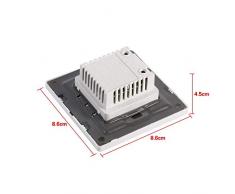 Regulador de intensidad Interruptor de atenuación de pared Interruptor de atenuación del panel de controlador de brillo de la lámpara giratoria de la pared