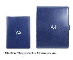 Carpeta A5 Portapapeles Carpetas Bloc de notas A5 Soporte Para bloc de notas, Organizador de Archivos, Con Bolsillo Interior (Marrón, Negro, Azul)