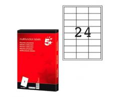 5 Star 903806 - Pack de 100 hojas de etiquetas autoadhesivas, 70 x 35, color blanco, 1 unidad