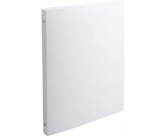 Exacompta Polypropylene ring binders, Plain White Color blanco - Carpeta de cartón (Plain White, Color blanco, A4, 1,5 cm)