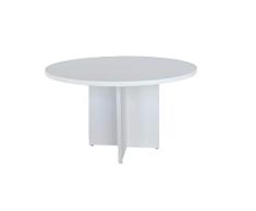 Euromof Mesa de Reuniones, Redonda. 100Ø. Color Blanco