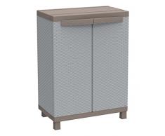 Terry, C-Rattan 680, Armario 2 Puertas y 1 Estante Interno. 68x39x91,5 cm