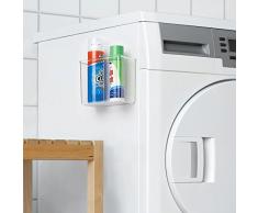InterDesign AFFIXX Peel-and-Stick - Organizador autoadhesivo para lavadero, cuarto de servicio, armario, 7.6 x 15.2 x 12.7 cm, color claro