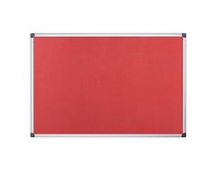 Bi-Office Maya - Tablero de anuncios en fieltro, 900 x 600 mm, color rojo