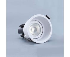 Downlight empotrable LED antideslumbrante AC110-240V Unidad de voltaje amplio aislada CRI93 Foco empotrado COB de alto color Tienda de ropa Showroom Iluminación comercial Luz de techo empotrada