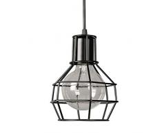 Lámpara Colgante,Lámpara De Techo Moderna Retro Hierro Lámpara Vintage Lámpara de estilo Industrial minimalista Lámpara de Techo,Negro,Iluminación 60W Colgante de Luz,Portalámparas E27