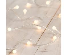 Guirnalda luminosa de bombillas decorativas de luz LED blanca cálida de Lights4fun