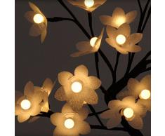 Eminza 555R974 - Arbol Con Flores 32 Led Blanca Cal