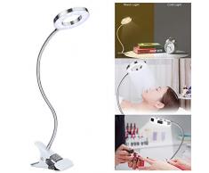 Sonew Lámpara Escritorio LED USB Recargable, Lámpara de Tatuaje microblading para Maquillaje Tatuaje extensión de pestañas de manicura