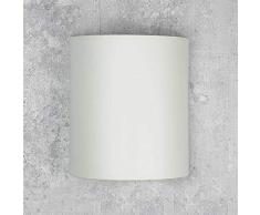 Aplique de pared en estilo moderno loft crema pantalla de tela 1x E27 hasta máx. 60 W 230V lámpara de pared interior iluminación salón dormitorio pasillo