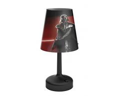 Philips Star Wars Darth Vader - Lámpara de mesa portátil, luz blanca cálida, bombilla de 0.6 W, color negro