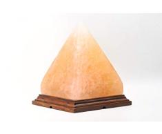 Magic Salt ® Sal rosa del Himalaya GRANDE forma de pirámide de cristal de roca LAMPARA NATURAL HEALING IONIZANTES lámpara de sal