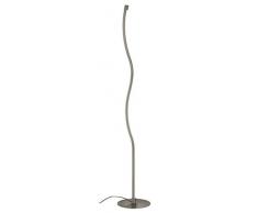 Briloner Leuchten 1374 – 012 – Lámpara de pie LED (, curvas – Lámpara de pie (2 Luces, regulable, 1800 lm, metal, 17.3 W, níquel mate