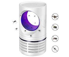 Bcamely Lampara Antimosquitos 5W con Ultravioleta Insectos Trampa 5V Atrapa Mosquitos Que Atrae A Los Mosquitos,Silencioso Y Funcional,No TóXicos,Sin Radiación,Rango Efectivo 20M²~50M²,Blanco